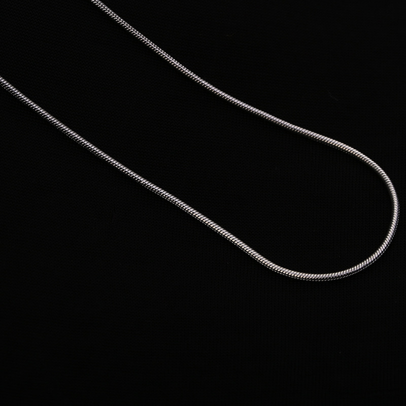 Designer necklace;Elegant 925 Sterling Silver Snake-Pattern Necklace | 1mm Thickness | Suitable for Both Men and Women