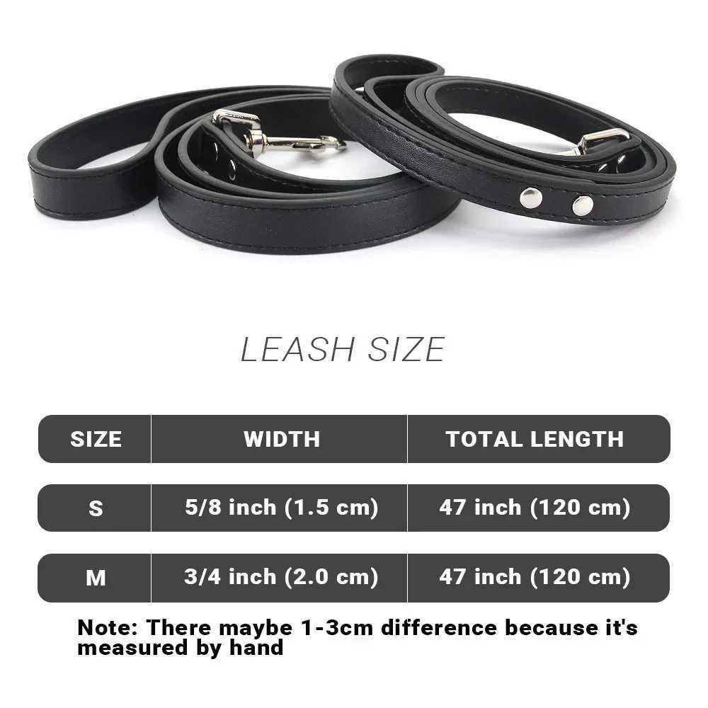 Leather Cat Dog Leashes Colorful Puppy Walking Leashes Harness Collar Lead Rope For Small Medium Large Dogs Pet Supplies 1.2MXJ250218