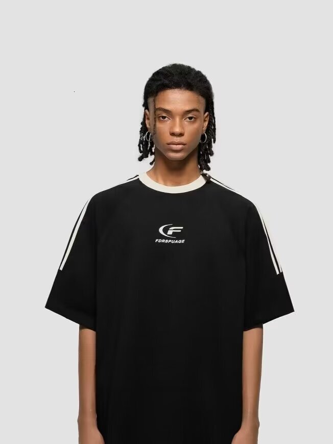 2025 New Personalized Printed Short Sleeved T-shirt For Men, Designer T-shirt Fashionable Hip-hop Street Round Neck Men's Short Sleeved Shirt