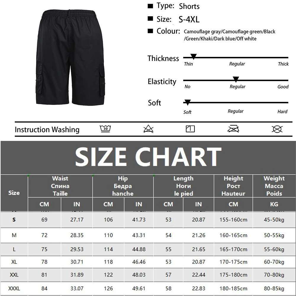 2025 Men's Camouflage Workwear Designer Shorts Casual Loose Work Shorts Summer New Men's Outdoor Street Casual Men's Shorts
