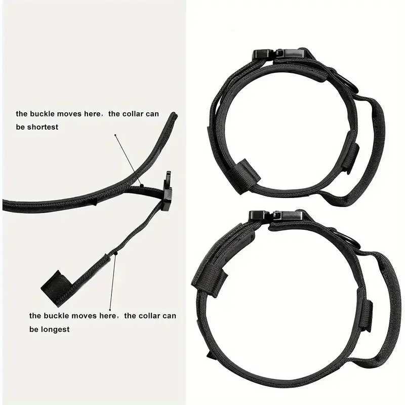 Pet Products Outdoor Tactical Dog Collar Metal Buckle Breathable Nylon Collar Medium Large Dog Training Collar W250219