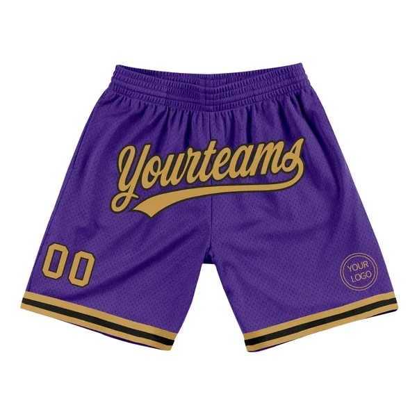 Men's Shorts Custom Purple White-Pink Authentic Throwback Basketball Shorts 3D All Over Printed Mens Shorts Quick Drying Beach Shorts z250219