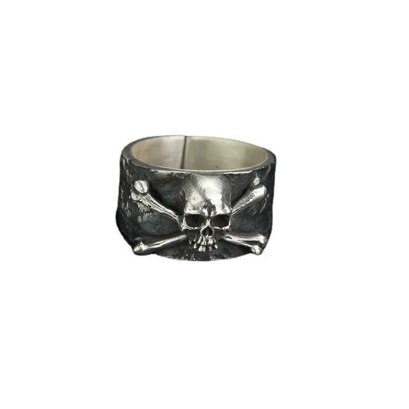 Retro Personality Gothic Pirate Skull Rings for Men Women Hip Hop Rock Party Biker JewelryXJ250219