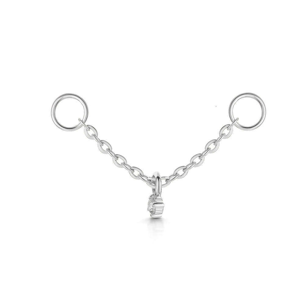 Personalized Puncture Earbone Nail Women's Zircon Tassel Earnail Fashion Earring Accessories Chain