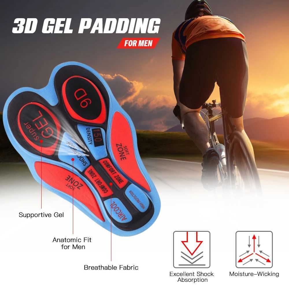 Men's Shorts Mens Cycle Underwear Shorts Breathable Gel Padded MTB Biking Riding Shorts Mountain Bike Tights Pants z250219