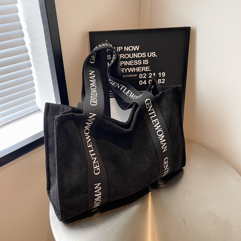 Gentle Woman Striped Suede Tote 2025 New Large Capacity Texture Casual Mommy Shoulder Bag #swissmilitary