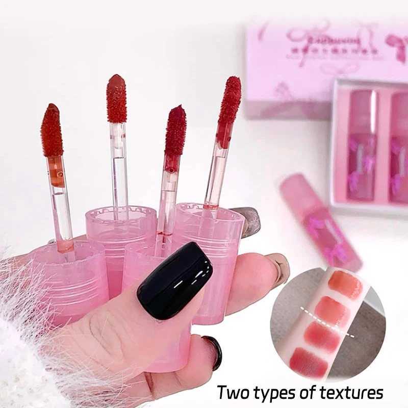 Cappuvini Butterfly Lip Gloss - Mirror Glossy Velvet Matte Finish Long-Lasting Plumping Effect Youthful LookW250219