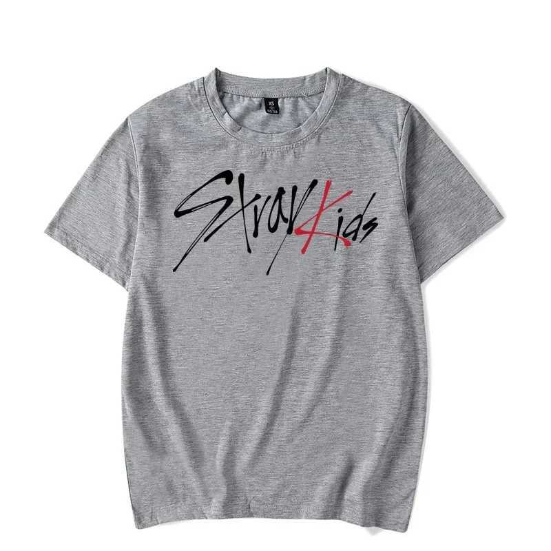 KPOP Kids T-shirt Stray Kids Letter Print Short Sleeve Men Women Fans Fashion Casual Outdoor Shirts TopsT250218