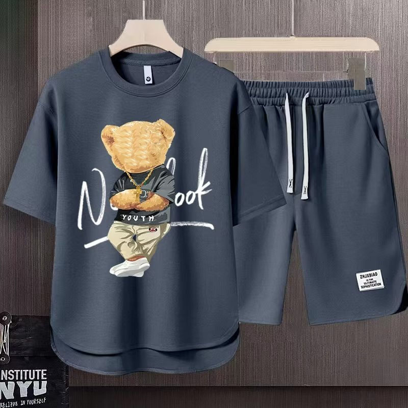 Men's Tracksuits Designer T-Shirts Casual Sports Cotton T-Shirts Shorts Sets Mens Tees Suits Sports 2 Piece Outfit Streetwear Summer Quality Tracksuit For Mens