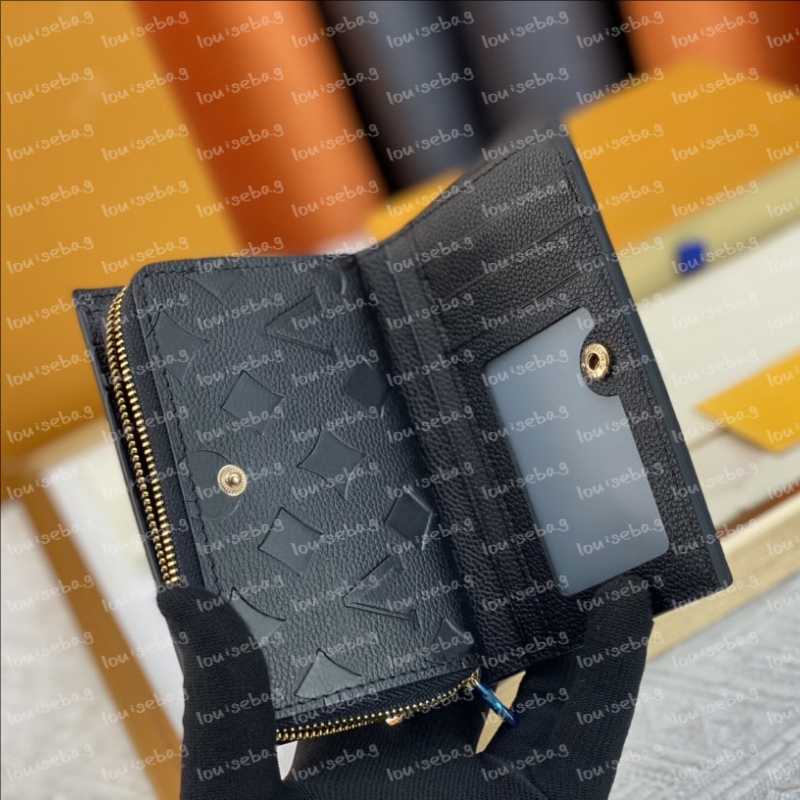 10A Designer wallet Embossed flower rosalie victorine wallet Women coin purse card holder keychain Man Designer purses Key CardHolder small wallets Clutch Bags