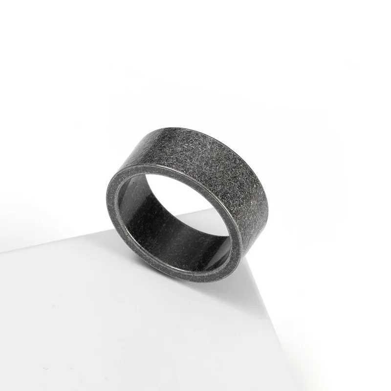 Retro Metal 8/10/12mm Antique Distressed Wide Ring For Men Stainless Steel Ring Punk Gothic Rock Hiphop Accessories Jewelry GiftXJ250219