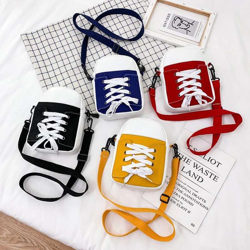 Ddmyshoesvip A New Korean Lightweight Crossbody Cute Mini Cartoon Canvas Backpack Fashion Children S Shoulder Bag
