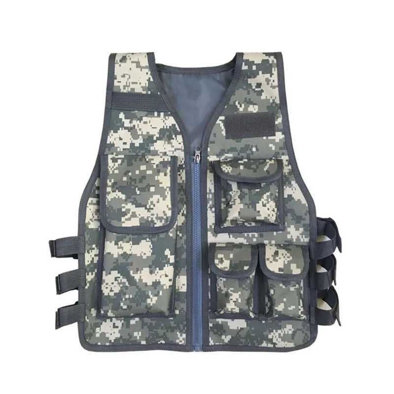 Kids Tactical Vest Hunting Combat Bulletproof Uniform Special Costumes Forces Children Camouflage Jungle ClothingXJ250219