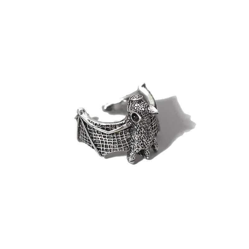 Halloween Vintage Bat Design Wing Rings for Women Men Adjustable Opening Punk Rings Party Cosplay Jewelry GiftsXJ250219