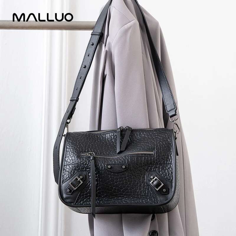 Cowhide Purse: Women's Genuine Shoulder Bag, Designer Crossbody Handbag For Ladies - High-Quality Cow Leather Handbags