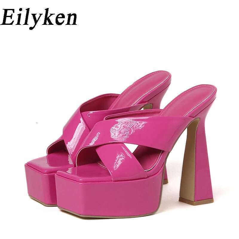 Plus Size 35-42 Summer Platform Women Slippers High Heels Ladies Fashion Elegant Female Sandals Slides Shoes