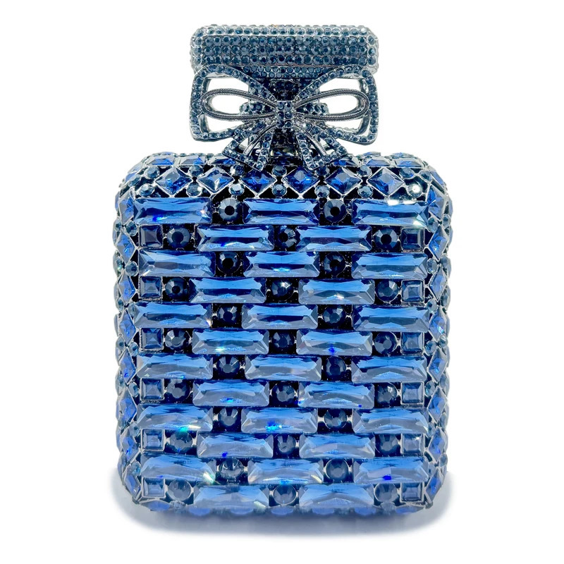 Scent Bottle Unique Women Evening Bag Rhinestone Dinner Banquet Clutch Purse y ner Handbags Crystal Shiny Bags 250218