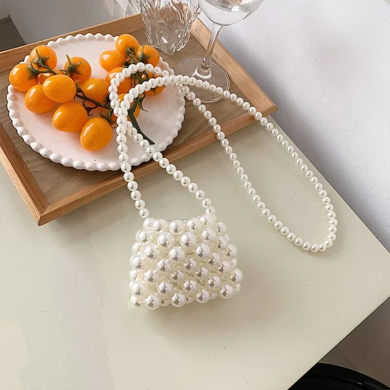 Girls Shoulder Bags Pearl Coin Purses Cute Pearl Money Pouch Party Wallet Toddler Princess Crossbody Bag For Gift hand bags 250219