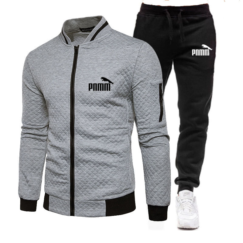 Men's Tracksuits Print Autumn Hoodie Tracksuit Hooded Sweatshirt+Panting Pullover Sportswear Suit