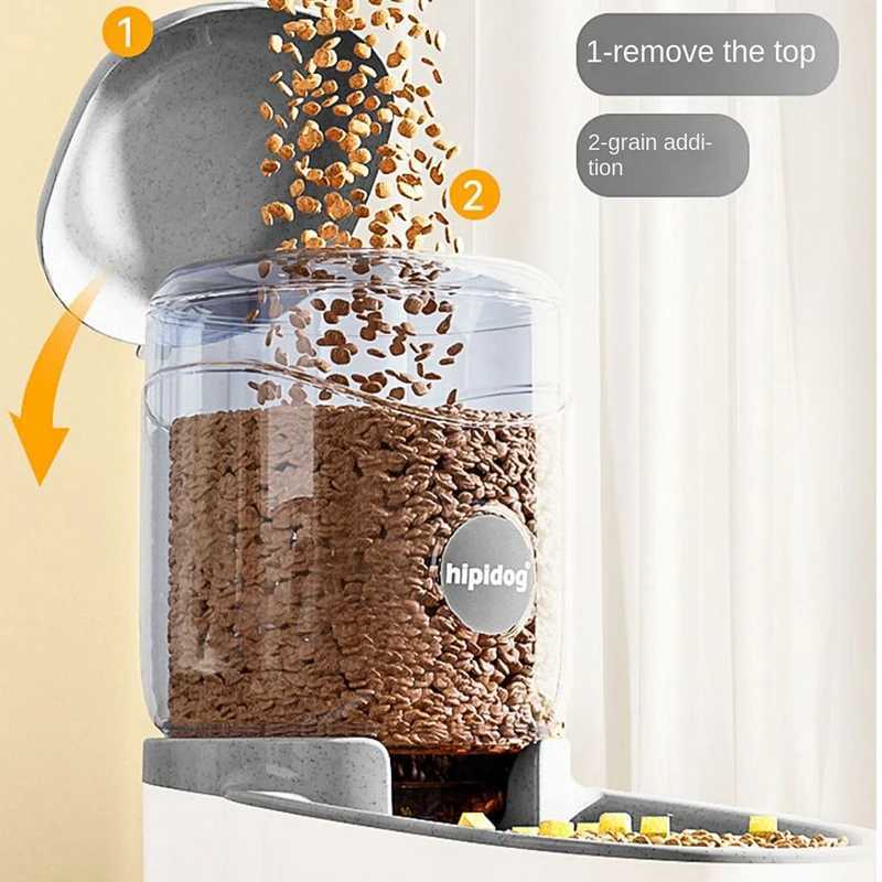 Dog Feeders Automatic cat food dog and cat water dispenser gravity water dispenser large capacity 4L pet water dispenser H250218