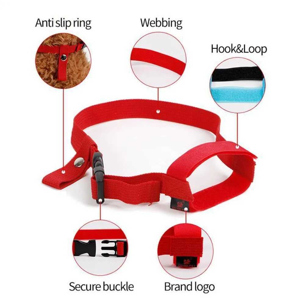 Adjusting Straps Mask Small Dogs Soft Nylon Dog Muzzle Adjustable Anti-biting Breathable Dog Straps MaskXJ250218