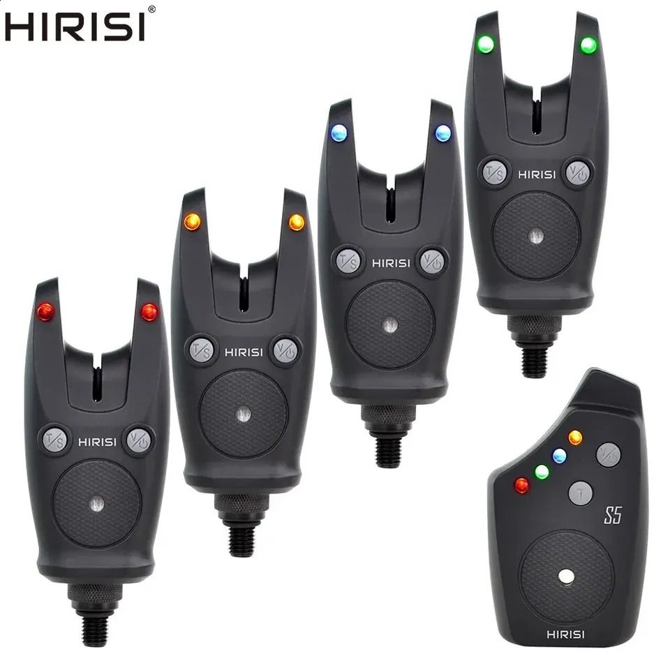 Hirisi Wireless Carp Fishing Alarm Set Waterproof Fishing Bite Alarms Fishing Bite Indicator Fishing Accessories S5 250218