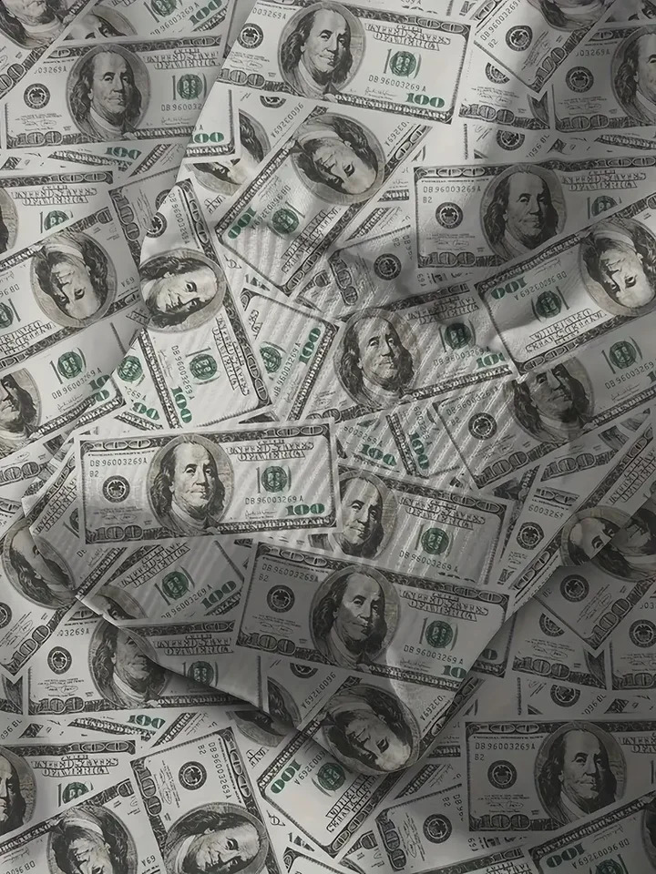 Dollar Pattern Printed Top Two Piece Mens Hooded Sweatshirt Banknote Printed Casual Hoodie Casual Fashion Sweatpants 250218