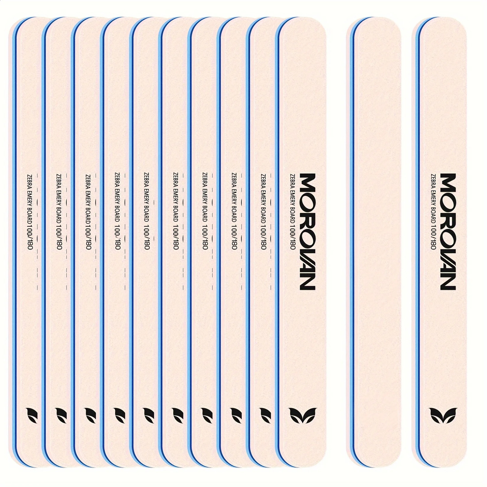 MOROVAN Nail File Set Dual-Sided Sanding Strips Low Allergenic Pedicure Manicure Tools Nail Buffing Filing Kit 250214
