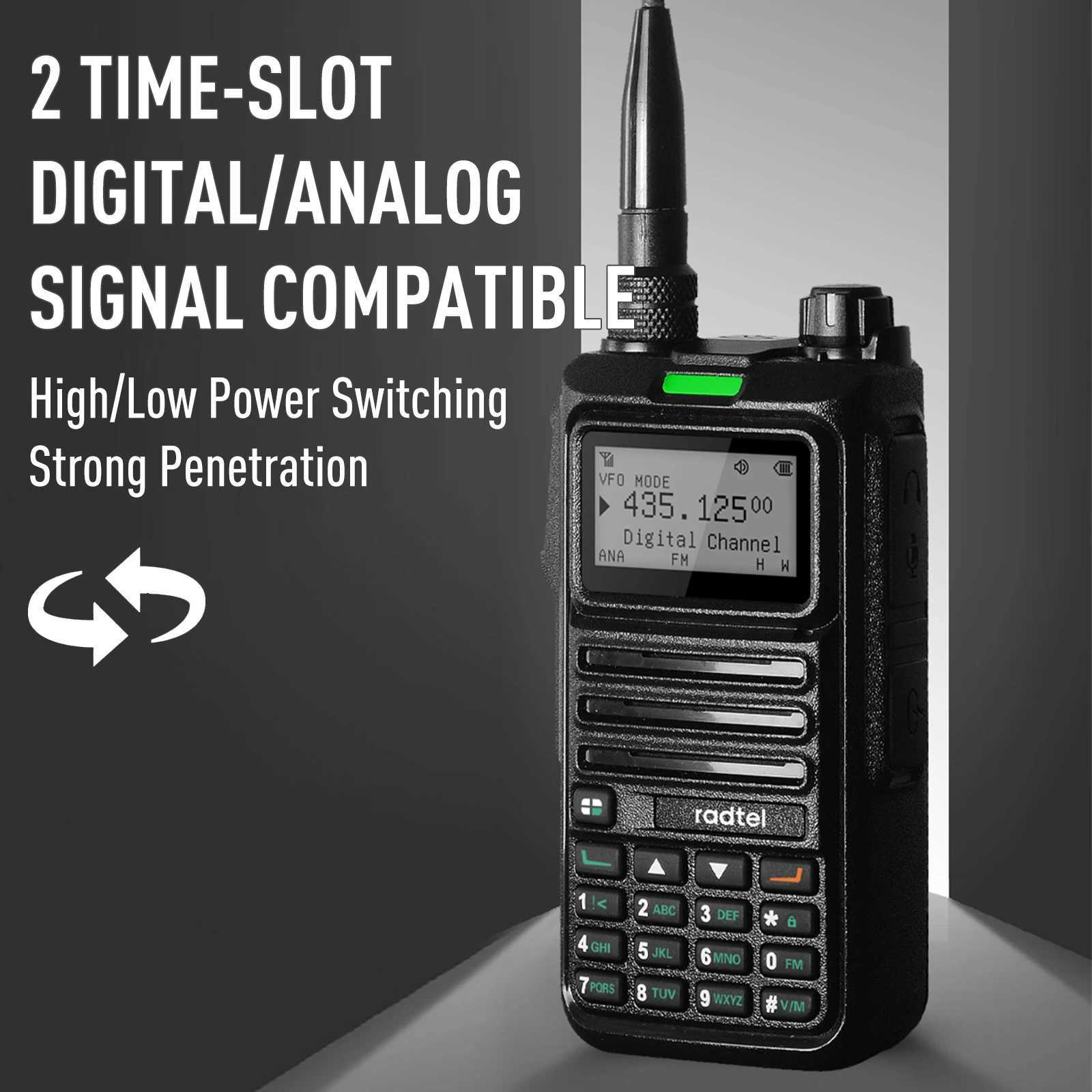 Radtel RT-4D DMR Radio Digital Walkie Talkie Dual Mode Analog Two Way Radio Dual Time Slot Ham Radio 1024 ChannelsXJ250219