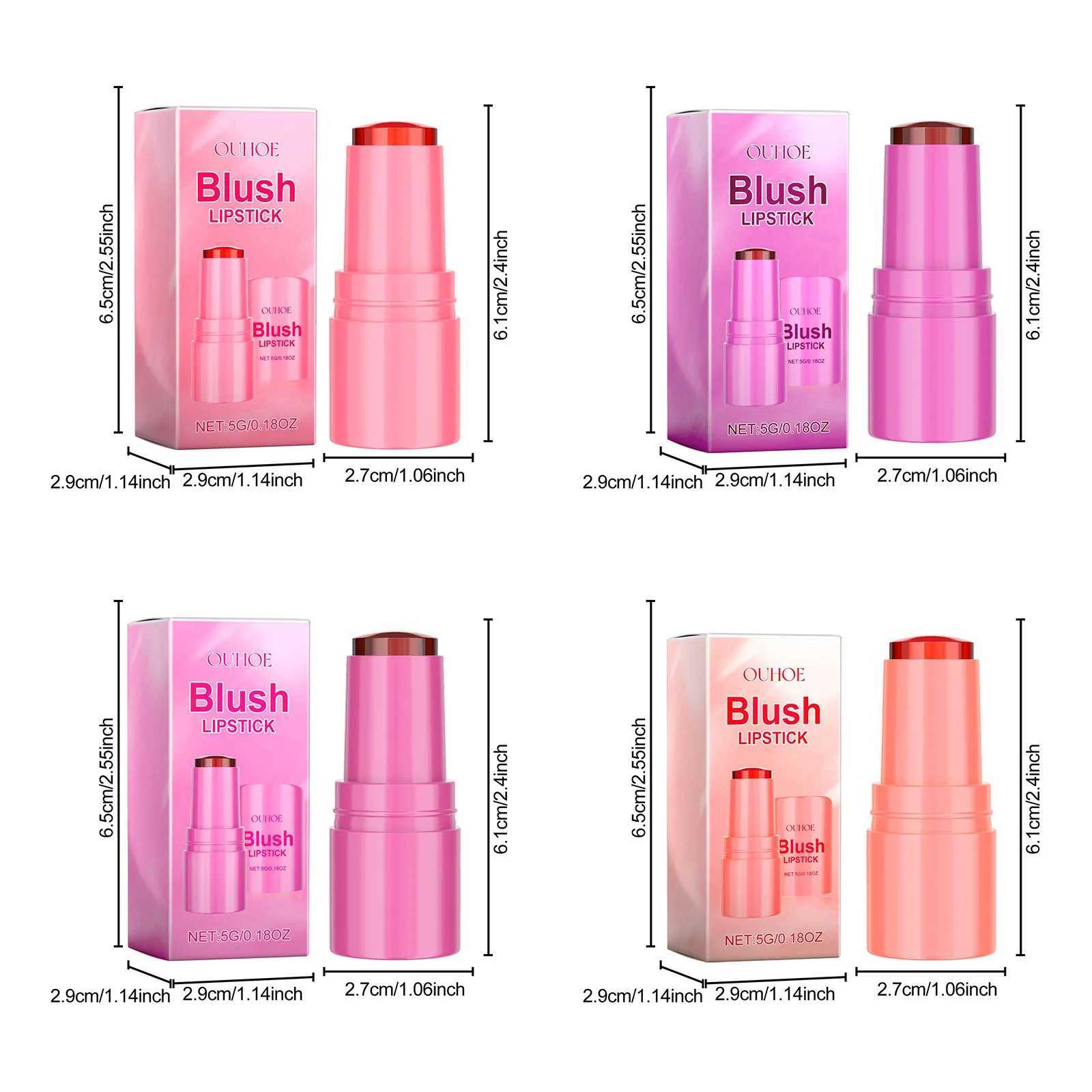 B Lipstick Moisturizing Elastic Jelly Texture Makeup Lip Tint Cooling Water Tint Sheer Lip Cheek Stain for Girl B StickW250219