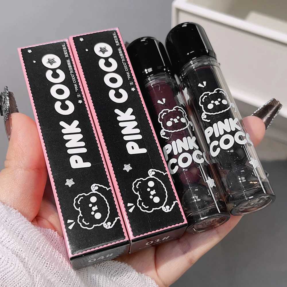 Juice Black Red Lip Gloss Mirror Glass Water Light Clear Lip Glaze Waterproof Non Stick Cup Liquid Lipstick Nude Lip Tint MakeupW250219