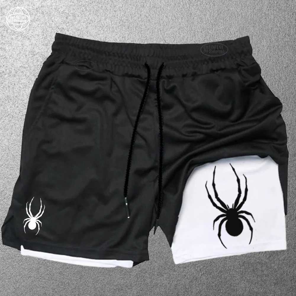 2024 new mens casual shorts summer thin running shorts jogging sportswear fitness double layer shorts M-3XL W250219