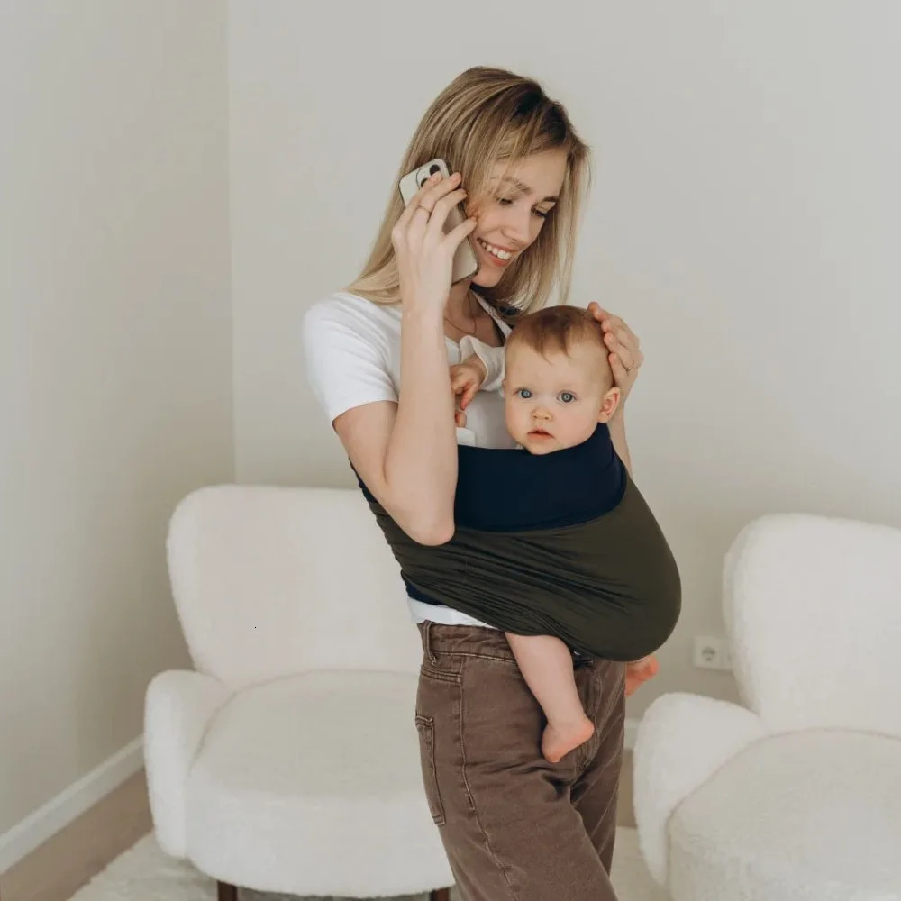 Unisex Baby Wrap Elasticity Hand Free Baby Slings Breathable Infant Slings for born Up To 15KG 250219