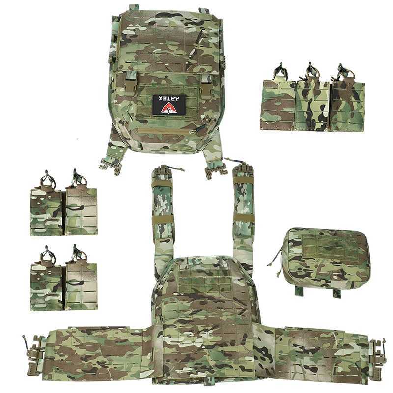 ARTEX Ranger Green Plate Carrier Tactical Vest With Quick Release Security Molle Chaleco Tactico Bandolier Laser Cut Combat VestXJ250219