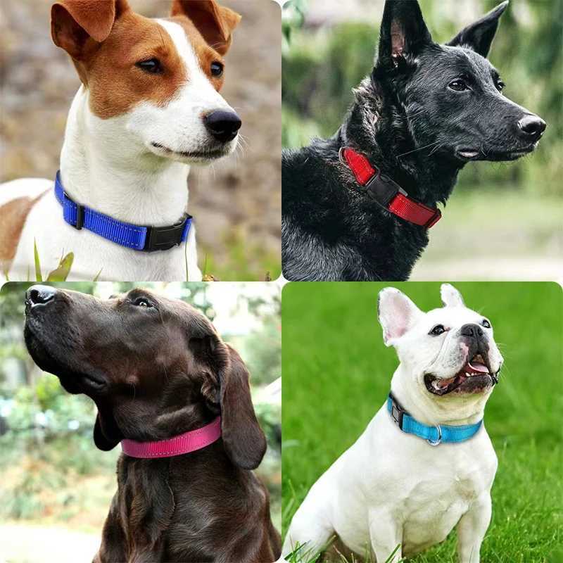 Reflective Dog Collar For Medium Large Dogs Soft Neoprene Padded Nylon Sturdy Adjustable Pets Collar For Medium Large Dogs W250219