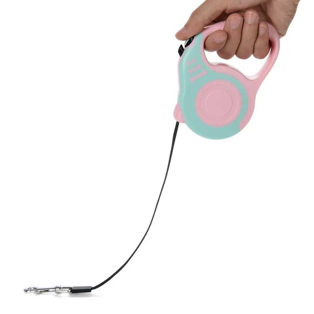 Dog Leash 3m 5m Durable Automatic Retractable Cat Lead Extension Puppy Walking Running Lead Roulette Pet Lead Leashes ProductsXJ250218