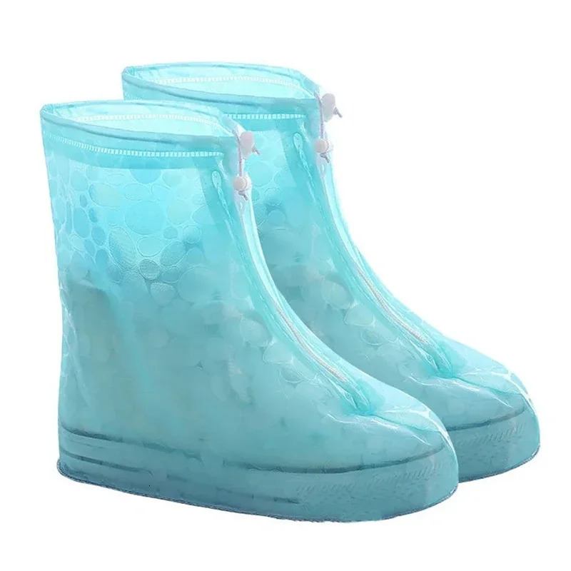 Children Shoe Cover Waterproof Silicone Sport Rain Boot with Layer Nonslip Material Wearresistant Thick Shoes 250219