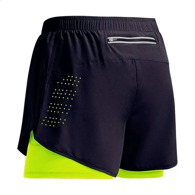 Mens Fitness Training Shorts Summer 2 In 1 Quick Dry Gym Beach Running Doubledeck Outdoor Sportswear Men 250218