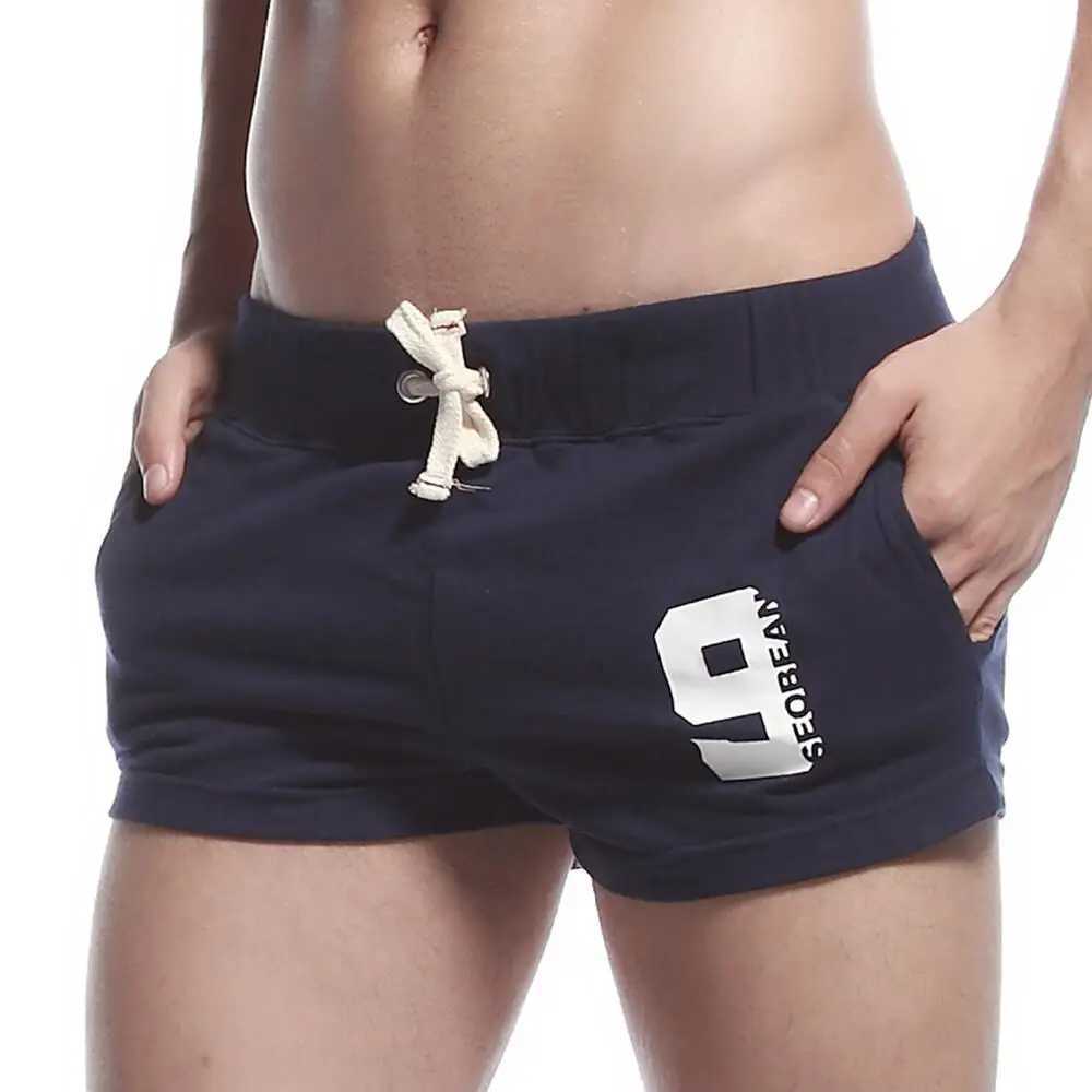 Men's Shorts SEOBEAN Mens Casual Shorts Cotton Breathable Fitness Jogger Sport Shorts Mens Clothing Bottoms Summer Shorts Home Lounge Gym z250219
