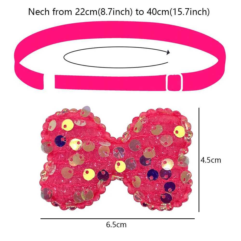 50/100pcs Pet Grooming Dog Tie Bowtie Dog Bow Tie Necktie Cute Adjustable Collar Dog Cat Accessories Dog Supplies W250219