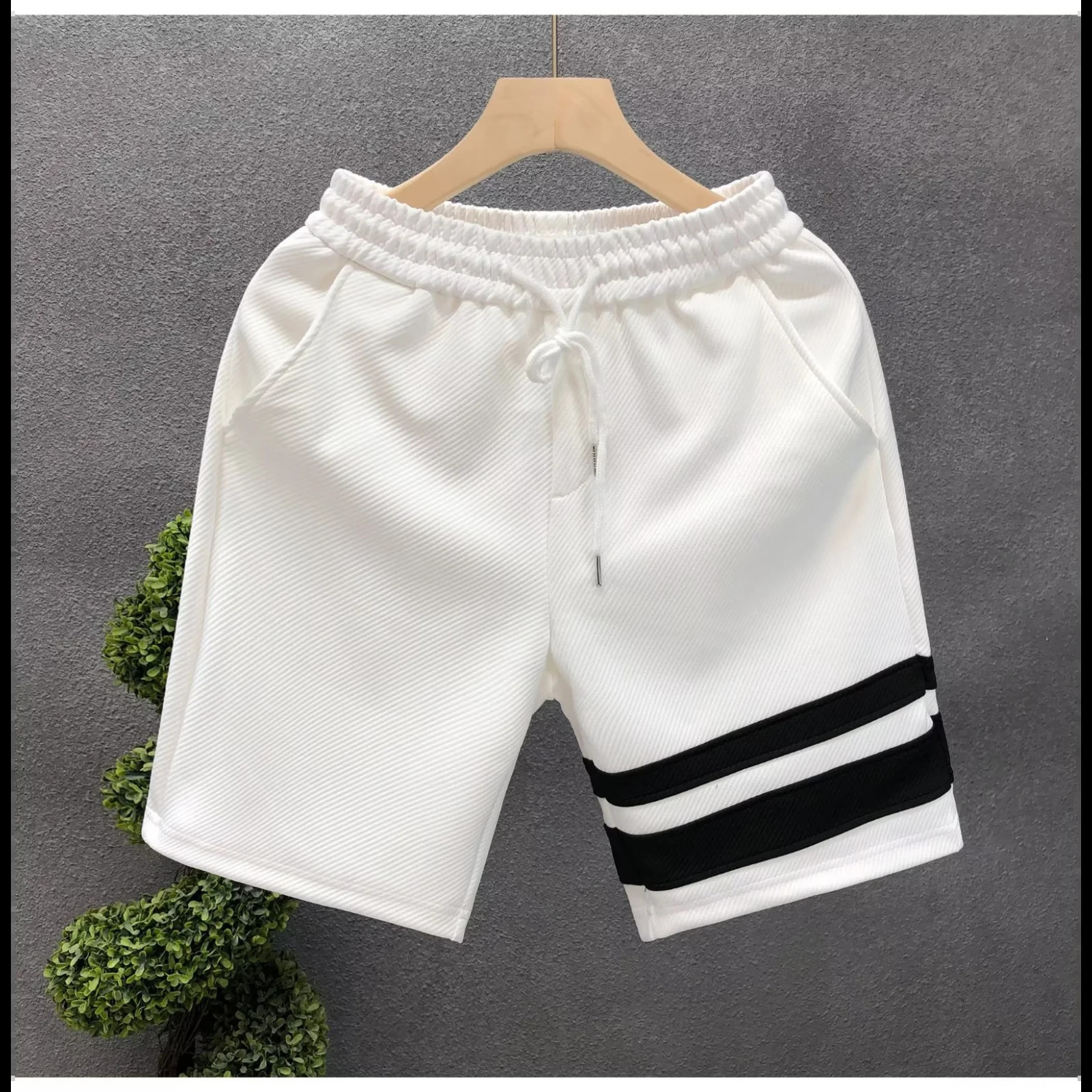 High Quality Mens Shorts Summer American Fashion Green Short Pants Harajuku High Street Mens Clothing Casual Streetwear 250218