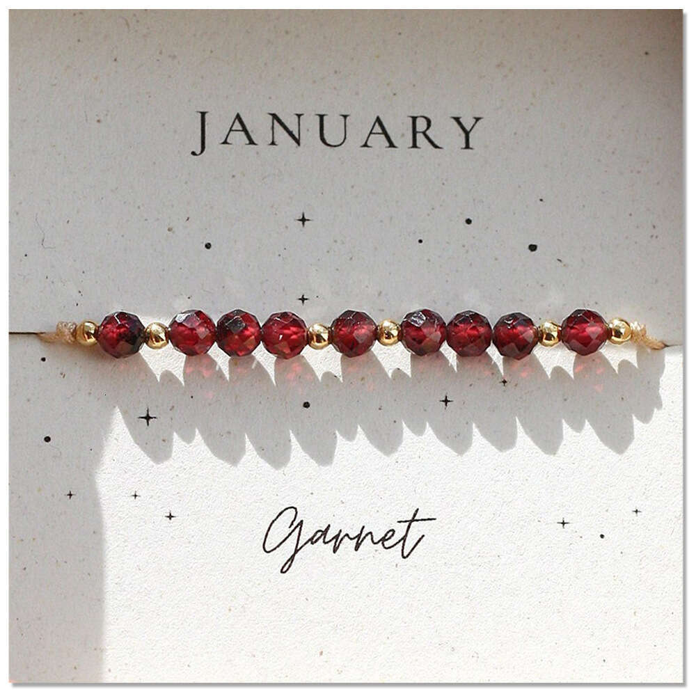 Hot selg Month Birthday Half Mixed Wear Copper Bead Handmade Beaded Bracelet for Women, Fashionable and Versatile