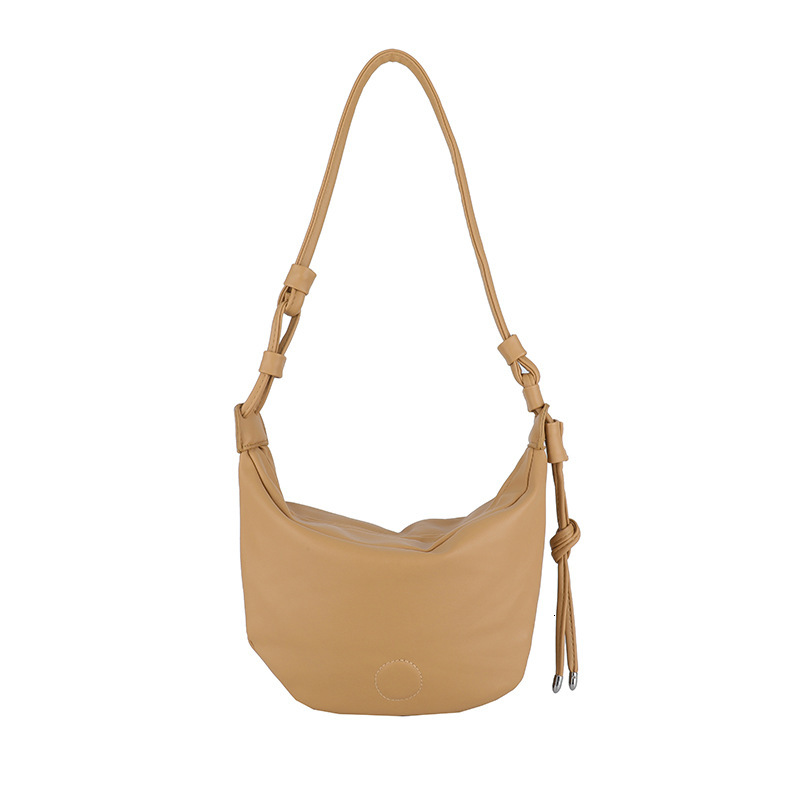 Small niche design for women in autumn winter 2025, new casual and relaxed one shoulder crossbody bag, commuting dumpling bag #swissmilitary
