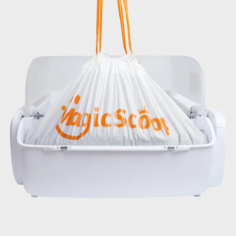 4 rollers Waste Bags for MagicScoop Self-Cleaning Cat Litter Box - Automatic Litter Box Liner BagsReplacement Liners Trash Bags 250219