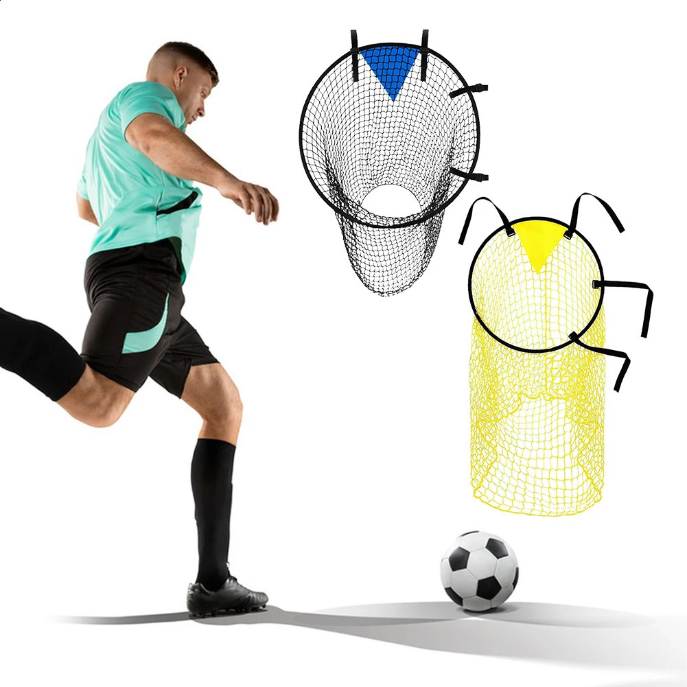 Foldable Soccer Training Shooting Net Pocket Equipment Football Game Training Target Net Goal Practice Shooting Soccer Tops 250218
