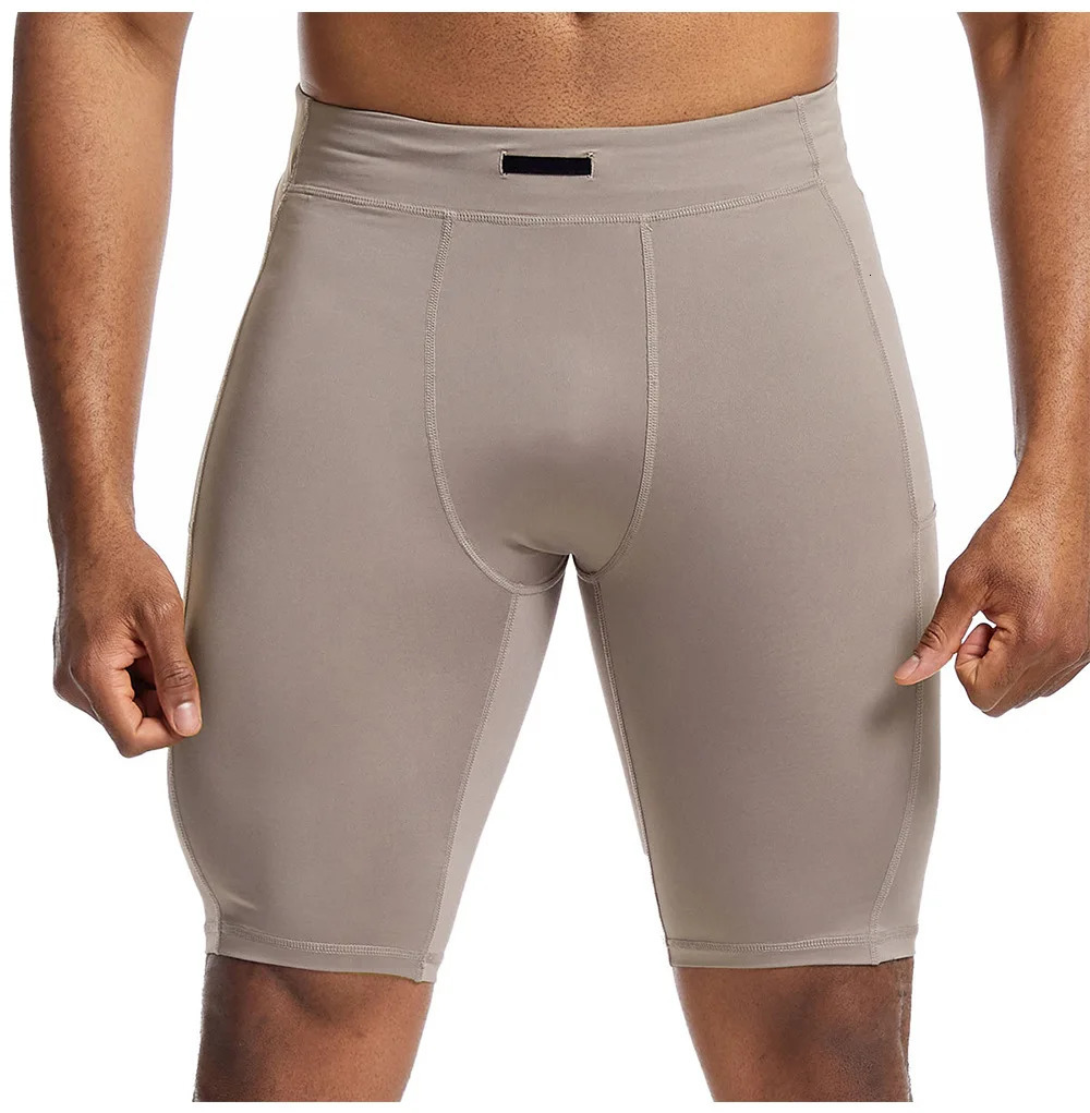 Mens Running Pocket Tights Shorts GYM Exercise Fitness Legging Workout Basketball Hiking Training Sport Soccer Clothing H77 250219