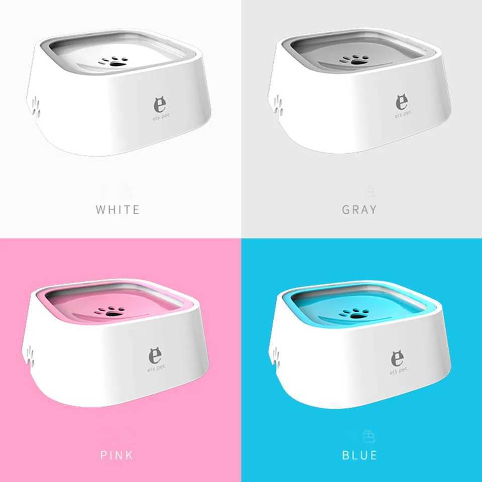 Dog Feeders Custom Dog Drinking Water Bowl No Spill Floating Non-Wetting Mouth Cat Slow Anti-Overflow Water Feeding Dispenser Large Capacity H250218
