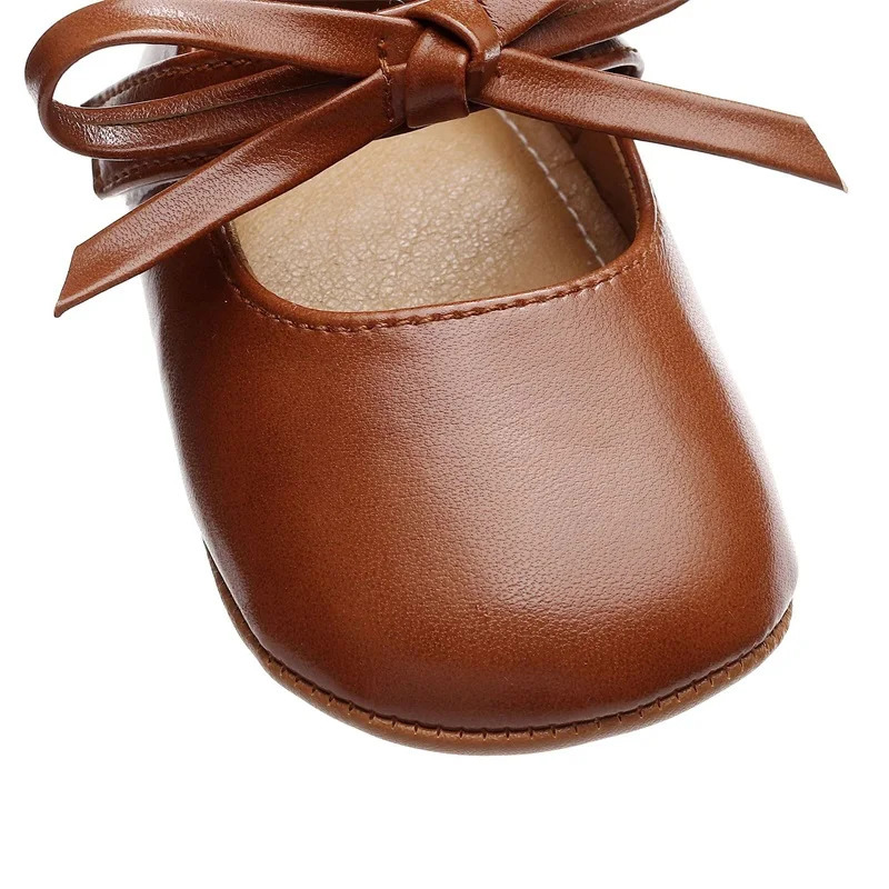 Infant Girls Bowknot Mary Jane Shoes Soft Sole Princess Flats with Cute Bow for born Toddler Walking Shoes Casual 250219