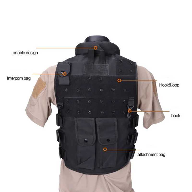Tactical Kids Vest Adult SWAT Combat Vest Outdoor Game Training Protective Equipment Children Clothing Cs UniformXJ250219