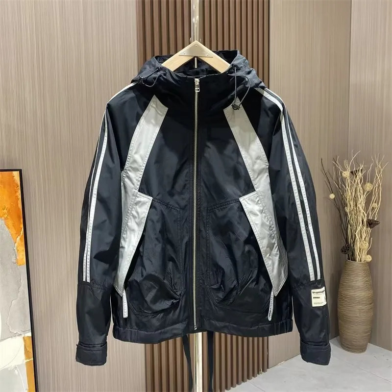 Mens Clothing Spring and Autumn Hooded Man Jackets for Men Campus Baseball Uniforms Coat Sales of Windbreaker 250218